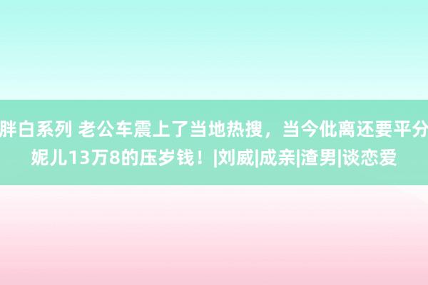 胖白系列 老公车震上了当地热搜，当今仳离还要平分妮儿13万8的压岁钱！|刘威|成亲|渣男|谈恋爱